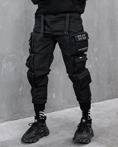 Pantalons pour Homme Joggers Délavés Tenues Streetwear Pantalons Cargo Superposés Sur Mesure avec Étiquettes Privées Logo pour Hommes - Product Image 6