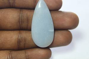 คุณภาพชั้นดี 100% Angelite ธรรมชาติลูกแพร์ตัด Cabochon พลอยมีค่าหลวมแท้ขายในราคาขายส่งจํานวนมาก - Product Image 2