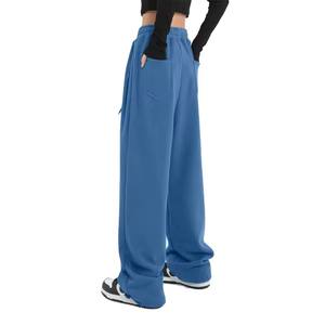 Pantalones informales cómodos de algodón para mujer, pantalones de pierna ancha de cintura alta personalizados a la moda para mujer, pantalones informales para mujer - Product Image 6