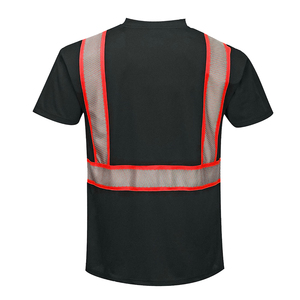 Wholesale Men's Reflective Windproof Polyester Shirt ANSI/ISEA 107 Certified High Visibility Workwear Breathable Quick Dry - Product Image 2