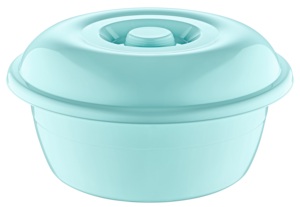 ชามผสมขนมปังพลาสติกขนาดใหญ่ทนทาน22L สำหรับเตรียมขนมปังในครัวพร้อมฝาปิดใช้งานอเนกประสงค์สำหรับซักผ้า - Product Image 5