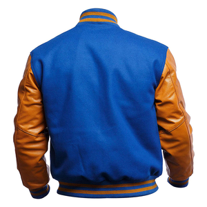 Hip Hop Style High Street Baseball Vestes Printemps Letterman Varsity Bomber Coat avec col montant Streetwear Étudiant Manteau - Product Image 3