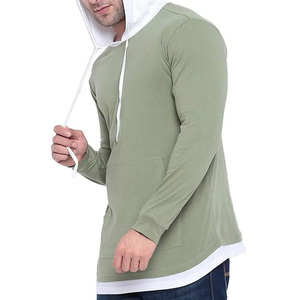 Venta al por mayor de encargo de los hombres de poliéster/algodón Sudadera con capucha de lana de manga regular bordada de gran tamaño pulóver con capucha tamaño 3XL invierno - Product Image 3