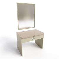 Table de toilette marine en aluminium avec miroir, plan de travail ignifuge pour cabine de bateau, avec tiroir verrouillable pour bateau
