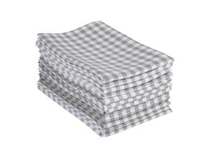 Serviette de cuisine à carreaux 100% coton à séchage rapide absorbant l'eau durable Sport et usage domestique bleu tissé - Product Image 3