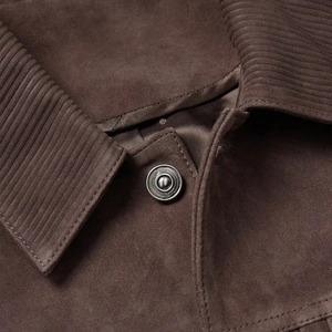 Chemises en cuir pour hommes, design et logo personnalisés, streetwear, en vente, fabriquées au Pakistan, haute qualité, best-seller, chemises en cuir véritable - Product Image 4