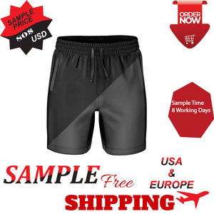 Custom Made Training Jogging Wear Gym Sports Men's Nylon Spandex Slim Fit Double <b>Layer</b> Mesh Shorts for Men - Product Image 5