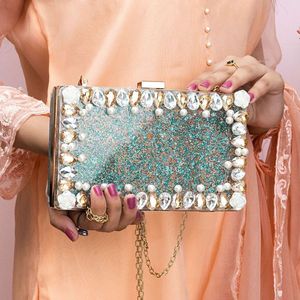 2020 Offre Spéciale luxe résine Agate strass sac de soirée à la main été mariage lumière dame pochette à la mode Gf Style - Product Image 2
