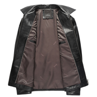Veste en cuir classique pour hommes OEM nouveauté en gros veste en cuir de style dernier cri pour hommes