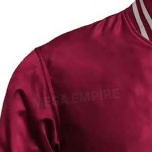 Venta al por mayor Unisex satén béisbol Varsity chaqueta de bombardero personalizado de alta calidad OEM personalizado Chenille bordado Lettermen chaquetas - Product Image 4