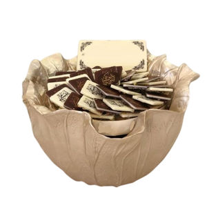 Bol à chocolat moderne en aluminium métallique - Durable et lavable au lave-vaisselle, couleur et logo personnalisables, best-seller pour la présentation de desserts - Product Image 6