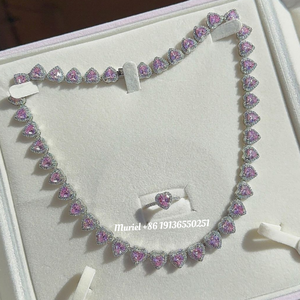 फैशन नेकलेस क्यूबन जिरकॉन हिप हॉप क्यूबन टेनिस चेन - Product Image 4