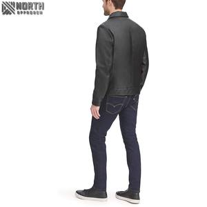 Unisex Fashion <b>Genuine</b> Leather Camouflage Jacket Wholesale Price Plain Dyed for Winter Luxury Front Logo - Product Image 6