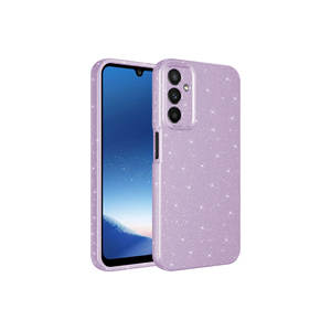 Funda de Silicona con Brillantina de Lujo Netzy para Samsung Galaxy A24, Diseño de Mármol, Protección de Cámara, Estilo Moderno, Plateado, para Chicas, 7 Plus - Product Image 1