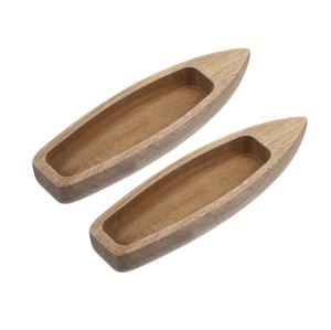 Bandeja de madera para servir para decoración rústica o uso diario Elegante organizador natural para exhibición de mesa Cocina o bandeja de cama - Product Image 3