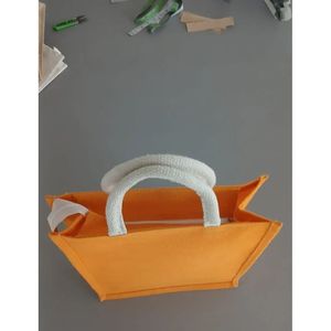 Bolsa de Yute Resistente con Capacidad para 20 Kg, Bolsa de Compras de Lona, Bolsa de Supermercado Reutilizable, Bolsa Publicitaria con Impresión Personalizada - Product Image 3