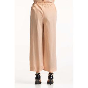 กางเกงขายาวทรงปาลาซโซ่ผ้าลินิน 100% สำหรับผู้หญิง เอวสูง ระบายอากาศได้ดี น้ำหนักเบา เอวยางยืด รุ่น Wild WM-TRC-SS24-011 - Product Image 4