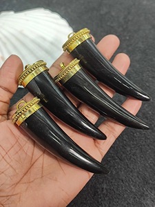 Collar con Colgante de Cuerno de Búfalo, Joyería Tribal Natural y Sostenible para Mujer, Alta Calidad - Product Image 2