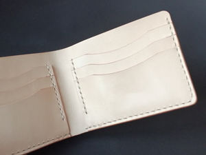 Custom Made Genuine Leather Bi Fold Wallet <b>Slim</b> RFID Blocking <b>Purse</b> For Men With Card Holder Slots BFW-0145 - Product Image 6