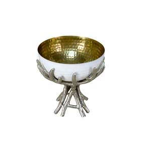 Support de bol en laiton décoratif de vaisselle de cuisine bol à salade alimentaire avec emballage personnalisé produit de qualité durable - Product Image 1