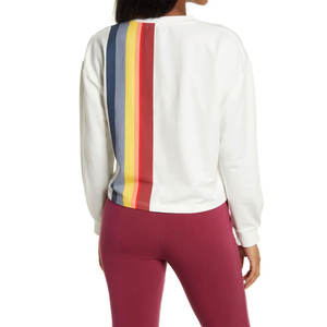 2025 nueva moda manga larga cuello redondo sudaderas de mujer último diseño ropa Casual mujer pulóver sudadera - Product Image 3