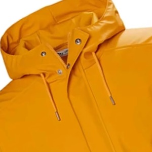 Chubasquero personalizado amarillo a prueba de agua, chubasquero resistente para adultos, hombres y mujeres, chubasquero largo de poliéster, chubasquero largo, chaquetas para hombres - Product Image 3