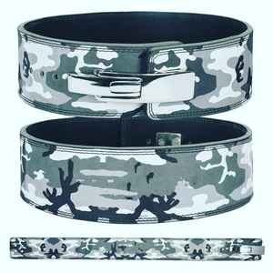 <b>Best</b> Heavy-Duty Breathable Sheep Leather Camo Workout Belts Unisex Lower Back <b>Support</b> for Deadlifts Weight Lifting Powerlifting - Product Image 1