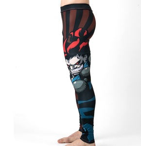 Legging de compression pour homme sur mesure par le fabricant, pour le fitness, le combat, le jiu-jitsu, le grappling, pantalon de sport respirant, taille élastique, longueur intégrale - Product Image 5