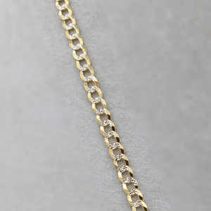 Nouveau design populaire meilleure vente 14K solide gourmette cubaine chaîne à deux tons avec un fermoir mousqueton sûr collier pour hommes lien cubain - Product Image 2