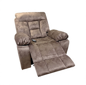 Sillón Reclinable Eléctrico Moderno de Tela, Sillón Individual de Descanso con Control Remoto, Color de Tela Personalizado - Product Image 1
