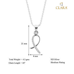 Collar con Colgante Lia de Plata de Ley 925 CLARA, Chapado en Rodio, con Perla de Agua Dulce, Circonita y Diamante, en Oro Rosa, Ideal para Regalo - Product Image 5