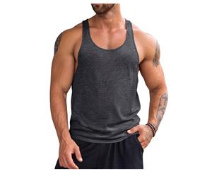 Personnalisé Hommes Coton Spandex Tricoté Imprimé Respirant Séchage Rapide Stringer Débardeurs Sans Manches Gym Muscle Chemises D'entraînement - Product Image 1