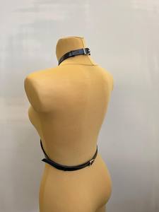 Harnais de mode en cuir noir noir de qualité supérieure fabriqué à la main avec dos croisé Superbe LWH-0002 artisanale de qualité supérieure - Product Image 5