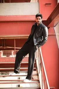 Blouson de motard en cuir noir Dean - Product Image 4