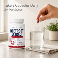 Extrait de Betterave 5000mg Capsule Alimentaire 60 Capsules Végétariennes Prendre Deux Capsules par Jour
