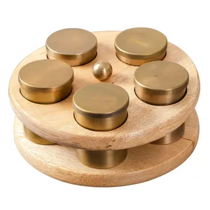 Boîte de rangement en bois Masala Boîte de rangement d'épices de qualité supérieure faite à la main Bonne qualité Luxueux en bois - Product Image 2