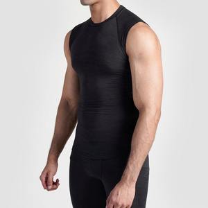 Camiseta de compresión de manga larga de Color sólido para hombre, camisetas atléticas de entrenamiento de gimnasio, camiseta de capa Base para correr de secado rápido - Product Image 2