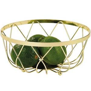 Support à gâteau décoratif en métal au design martelé pour comptoir de décoration de cuisine Panier décoratif pour support de panier Panier à fruits en métal - Product Image 6