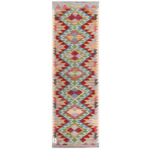 Alfombra Kilim de Maimana, Afganistán, 198 x 65 cm, Alfombras y Juegos de Alfombras - Product Image 1