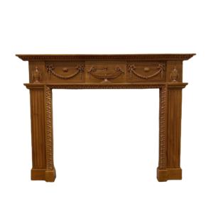 Décoration de cheminée de style classique en bois d'acajou - Product Image 2