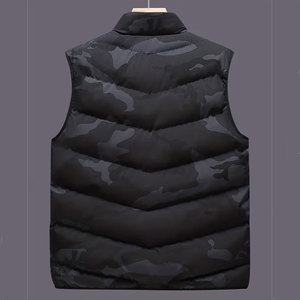 Mens Casual Lightweight Puffer Vest Winter Warm Sleeveless Jacket Windproof Quick Dry Custom Logo Accepted OEM Available - Product Image 3