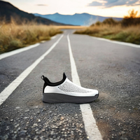 Semelles de chaussures de sport décontractées Wolf Brand unisexes, légères, confortables, antidérapantes, élégantes, noires, couleur personnalisable, vente en gros