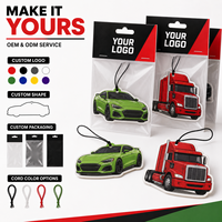 Désodorisant de voiture suspendu sur mesure, imprimé double face, pour rétroviseur, idéal pour camions, véhicules et ateliers de detailing auto