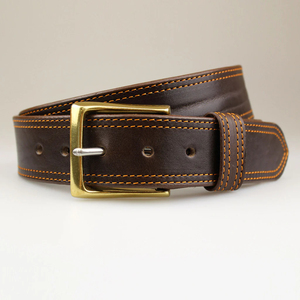 Ceinture en cuir de vachette de qualité supérieure, couleur unie, vente chaude, décontractée, réglable, design personnalisé, ceinture en cuir très vendue - Product Image 2