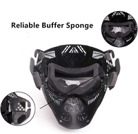 Masques tactiques pour airsoft, lunettes de protection pour Halloween, jeux de survie CS, masque cosplay de tir