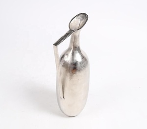 Bajo MOQ Aluminio Plata Tonos Florero Personalizado Fabricante Mayorista Proveedores Venta Directa de Fábrica - Product Image 2