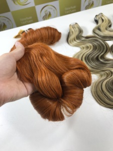 Extensions de cheveux vierges vietnamiennes de qualité supérieure, couleur tendance, mèches de cheveux ondulés, 14 pouces, cuticules alignées, grand stock, best-seller - Product Image 5