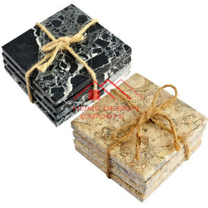 Posavasos de mármol italiano de último diseño, precio al por mayor, posavasos de mármol de Decoración de mesa más vendidos para uso doméstico y hotelero - Product Image 1