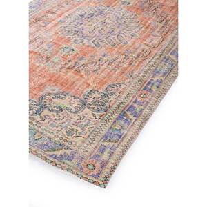 Alfombra de Lana Anudada a Mano de Gran Tamaño, Diseño de Medallón Rojo y Naranja, para Sala de Estar, Pasillo Rectangular, Modelo Pae-2847 - Product Image 2