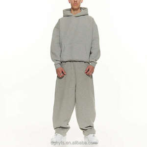 Conjunto Deportivo Informal de Invierno para Hombre, en Felpa, con Diseño de Logotipo Personalizado, Corte Regular, Ropa Deportiva para Gimnasio, Transpirable, Elástico en Cuatro Direcciones - Product Image 3